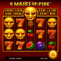 JackpotCity - 9 Masks of Fire Slot Game